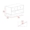 Tuhome Hamilton Storage Bench, Two Open Shelves, Two Drawers, Black ZLW7111 - alternate 7